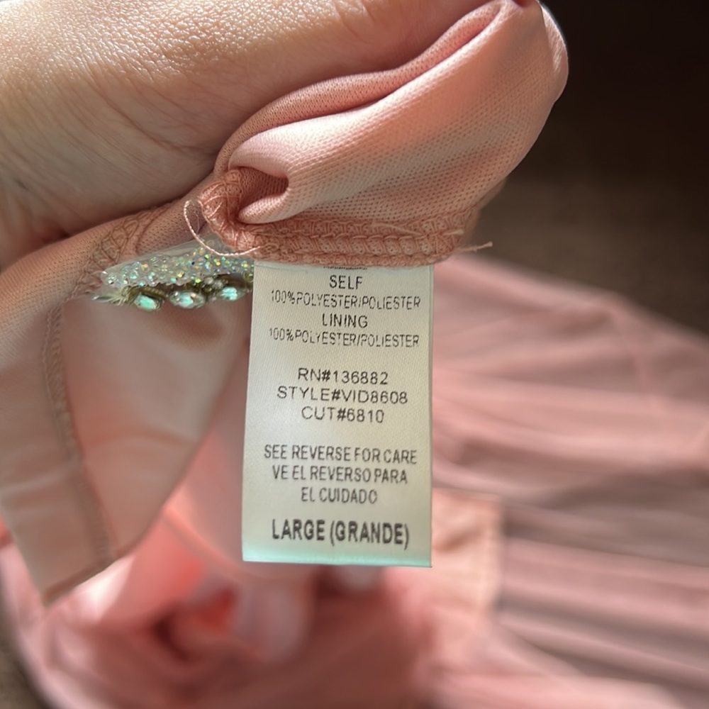 Pink V-Cut Gown - Picture 6 of 6
